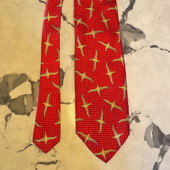 Vintage Christian Dior tie with seagulls - Picture 5 of 5